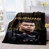 Mbappe 216 Customize Text Blanket Multi-purpose Customizable Blanket Durable Comfort Perfect for Sofa Nap Bedding Office Ideal for All Seasons