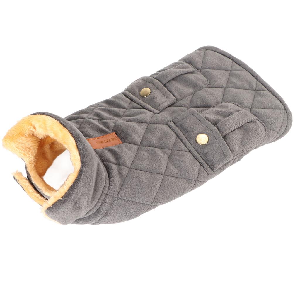 Теплая куртка для собак, модная ветрозащитная, уютная, утолщенная, удобная зимняя куртка для собак с карманом