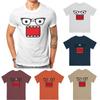 Domo Kun Print Funny Short Sleeved T-shirt Men Women Versatile Couple Tops