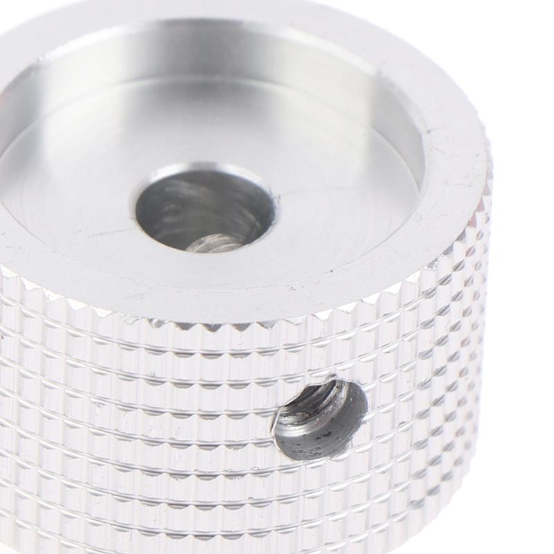 Серебряная алюминиевая ручка громкости с отверстием 6 мм 25 мм * 15 мм крышка ручки потенциометра