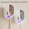2 шт. Подставка для зубных щеток Настенный Держатель для зубных щеток без перфорации Крючок для зубных щеток Органайзер для ванной комнаты и туалета