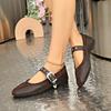 Мода Мода Ремешок с пряжкой Ретро Женские туфли Мэри Джейн Роскошная женская обувь Неглубокие женские балетки Туфли Женские топсайдеры