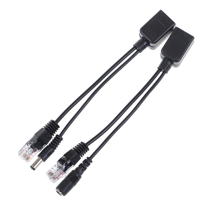 1Set Poe Cable Passive Power Over Ethernet Adapter Cable Poe Splitter Injector