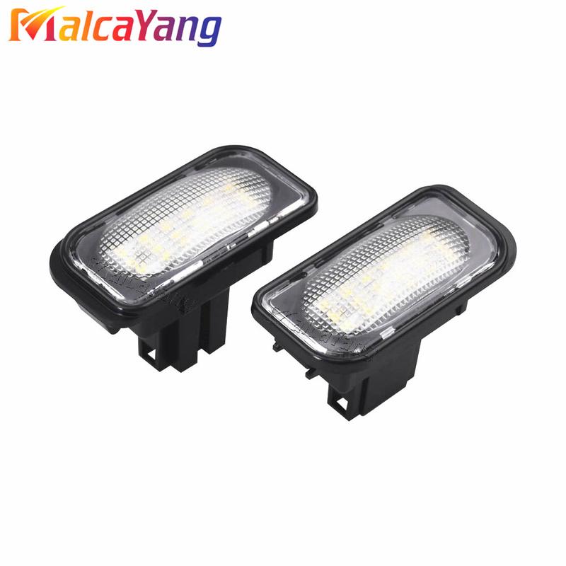 Новые Высококачественные Для Mercedes Benz W203 4D Седан CLK A209 W209 C209 SMD Белые Без Ошибок Светодиодные Фонари Номерного Знака Автомобильный Стиль