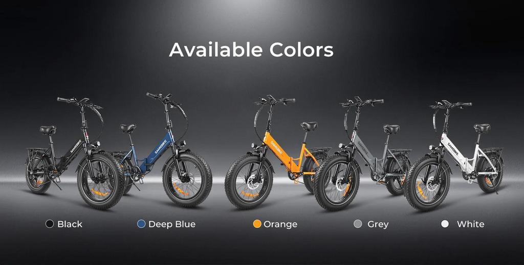 Electric Bicycle LOTDM200-II Folding Electric Bicycle 20 x 4.0-inch Thick Tire Mountain Electric Bicycle with 48V 13Ah Detachable Battery E-bike