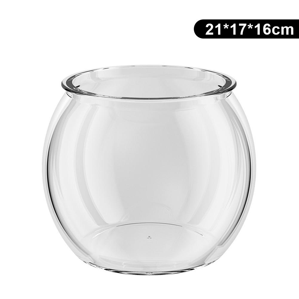 Экологический аквариум для гидропоники, прозрачный круглый декоративный аквариум, небольшой аквариум для золотых рыбок, украшение для дома и рабочего стола.