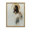 Jesus In Silence Jesus In Silence, 50X70 Cm, Gold Aluminum Frame, 230 Gsm Matte Paper