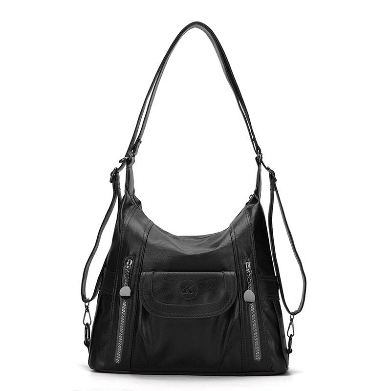 Сумка через плечо женская сумка через плечо тренд простая модная ручная большая вместительная сумка из искусственной кожи