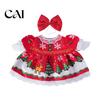 Festive Garden Statue Clothes 1 Set Christmas Porch Goose Outfit, Dress with Hat, Winter Decor Accessories Fall Holiday Costume for 23 Inch
