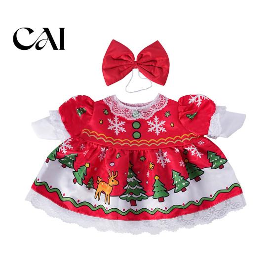 Festive Garden Statue Clothes 1 Set Christmas Porch Goose Outfit, Dress with Hat, Winter Decor Accessories Fall Holiday Costume for 23 Inch