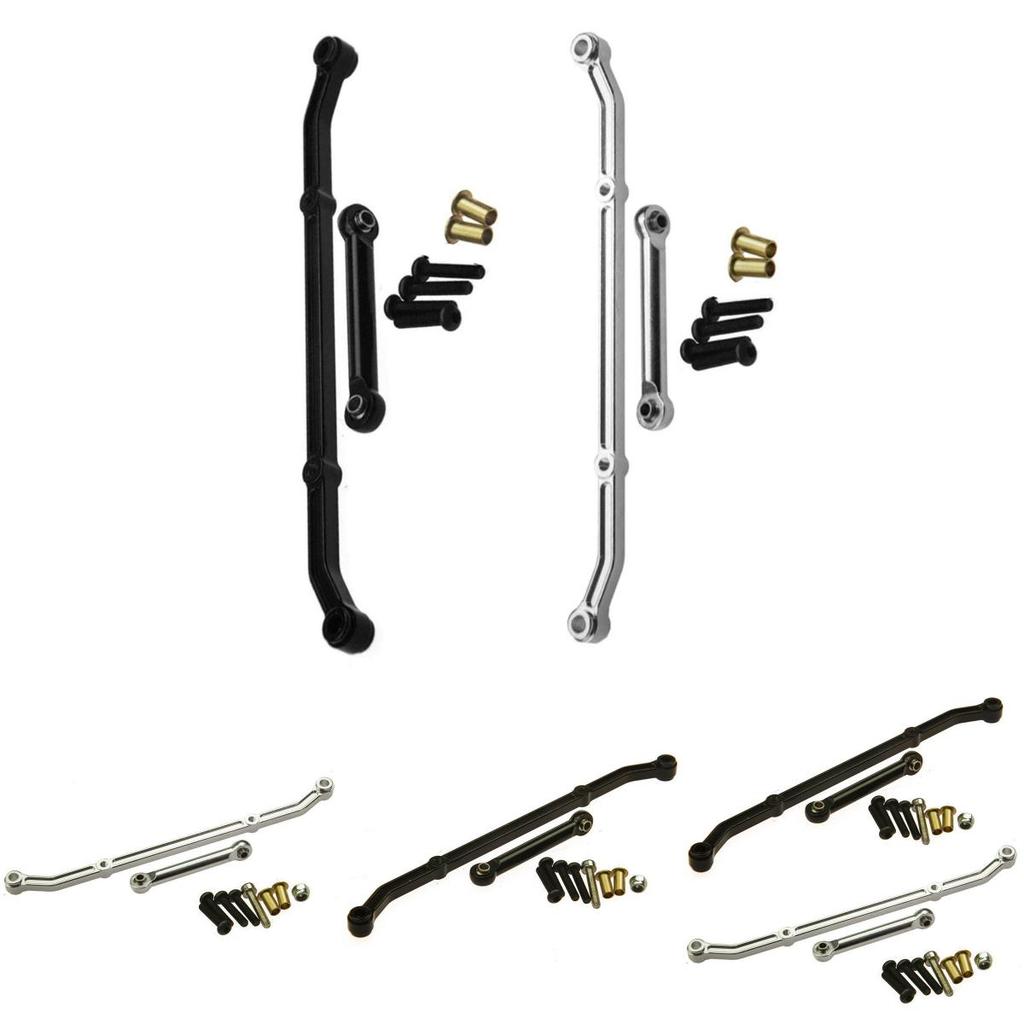 Durable Aluminum Steering Linkage Link Arm Set For 1/10 Rc Rock Crawler Cars Ax10 Scx10