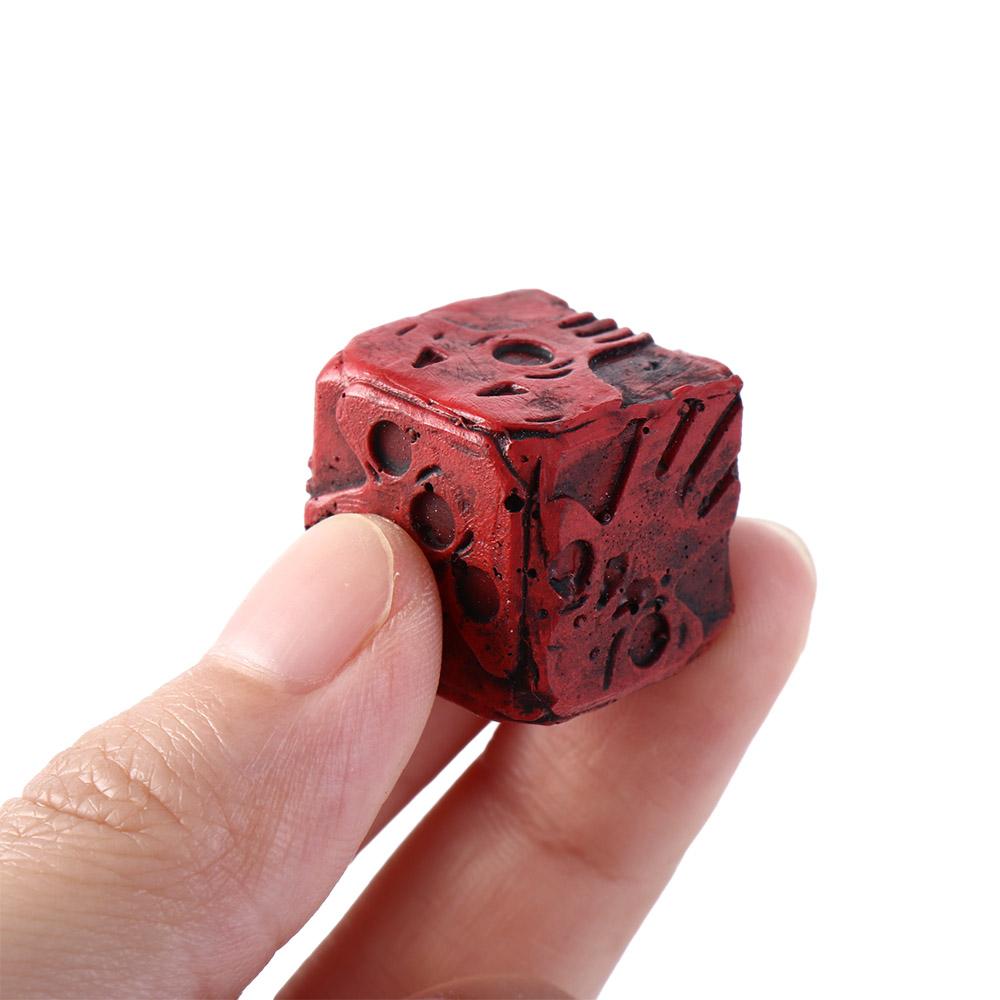 Durable Skull Dice Hand Carved Skeleton Cube Dice Ghostly Dice Set  Halloween