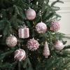 Christmas Tree Ornaments Glitter Ball Reindeer Snowflake Pendants Xmas Tree Decorations  New Year Party Decor Navidad