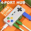 Портативный креативный USB-хаб 4-в-1, USB-расширитель с 2 портами Type-C и 2 портами USB, Plug and Play без драйверов