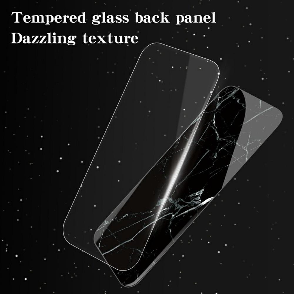 For Motorola Edge 60 Pro 5G Case Marble Pattern Tempered Glass+PC+TPU Protective Phone Cover
