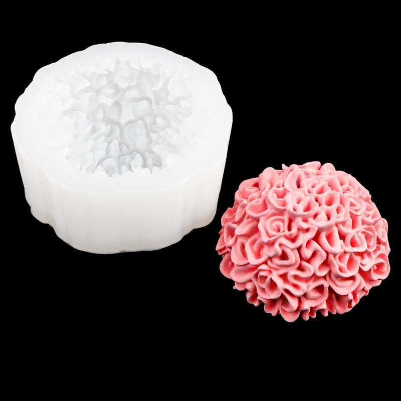 2026New Chrysanthemum Silicone Mold Diy Gypsum Aromatherapy Candle Mold For Day Of The Dead Marigold Ornament Home Decoration