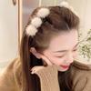 Захват и Зажим Волосатый Шар Темперамент Плетеный Зажим для Волос с Двухслойной Челкой на Боку, Зажим Украшен Пенькой
