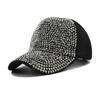 Girls Adjustable Luxury Rhinestones Baseball Caps Shiny Sequins Cap Sunscreen Hats Baseball Hats