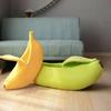 Banana-Shaped Cat Bed House - Durable Portable Pet Basket Kennel With Cushion In Multiple Colors 