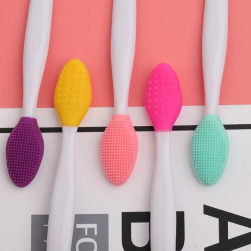 1 шт. Красота Уход за кожей Умывание лица Силиконовая щетка Отшелушивание Очистка носа Удаление черных точек Щетки Инструменты со сменной головкой
