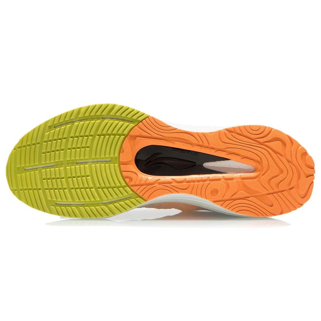 Кроссовки мужские Li Ning Yue Ying с низким верхом, амортизирующие, нескользящие, износостойкие, белые, оранжевые ARHR127-1