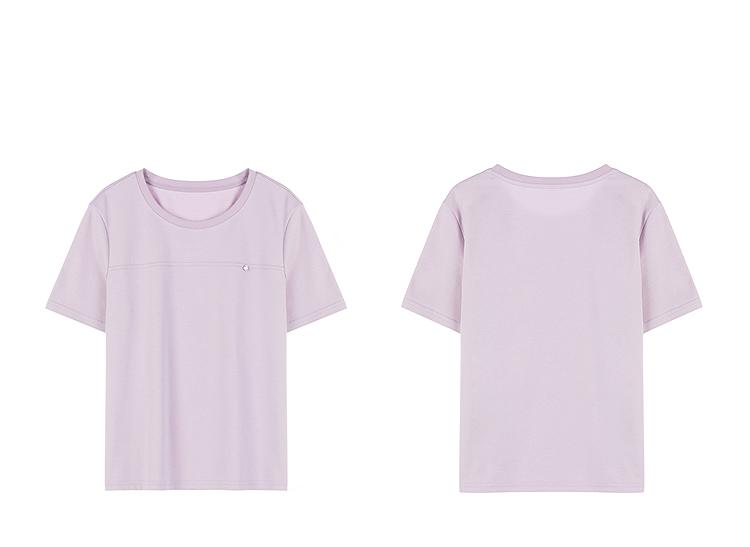 Lagogo Lago Valley new white and comfortable commuting simple T-shirt for women