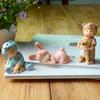 1pc Cute Resin Doll Decor Ornament - Hardcover Home Decoration for Bedroom & Living Room