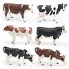 Реалистичные фигурки сельскохозяйственных животных из ПВХ с моделями дойной коровы и быка для детских развивающих игрушек
