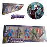 Marvel Avengers Heroes 5pcs Hulk Captain America Thanos Action Figures For Kids Gifts