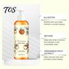 Travel Size Body Wash Persimmon Wash, 100ml Gentle Exfoliating Shower Gel with Fresh Friendly Fruit Scent, Deep Cleansing Mild Daily Cleanser