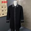 Hengyuanxiang Men's 100% Lambswool Double-faced Wool Coat