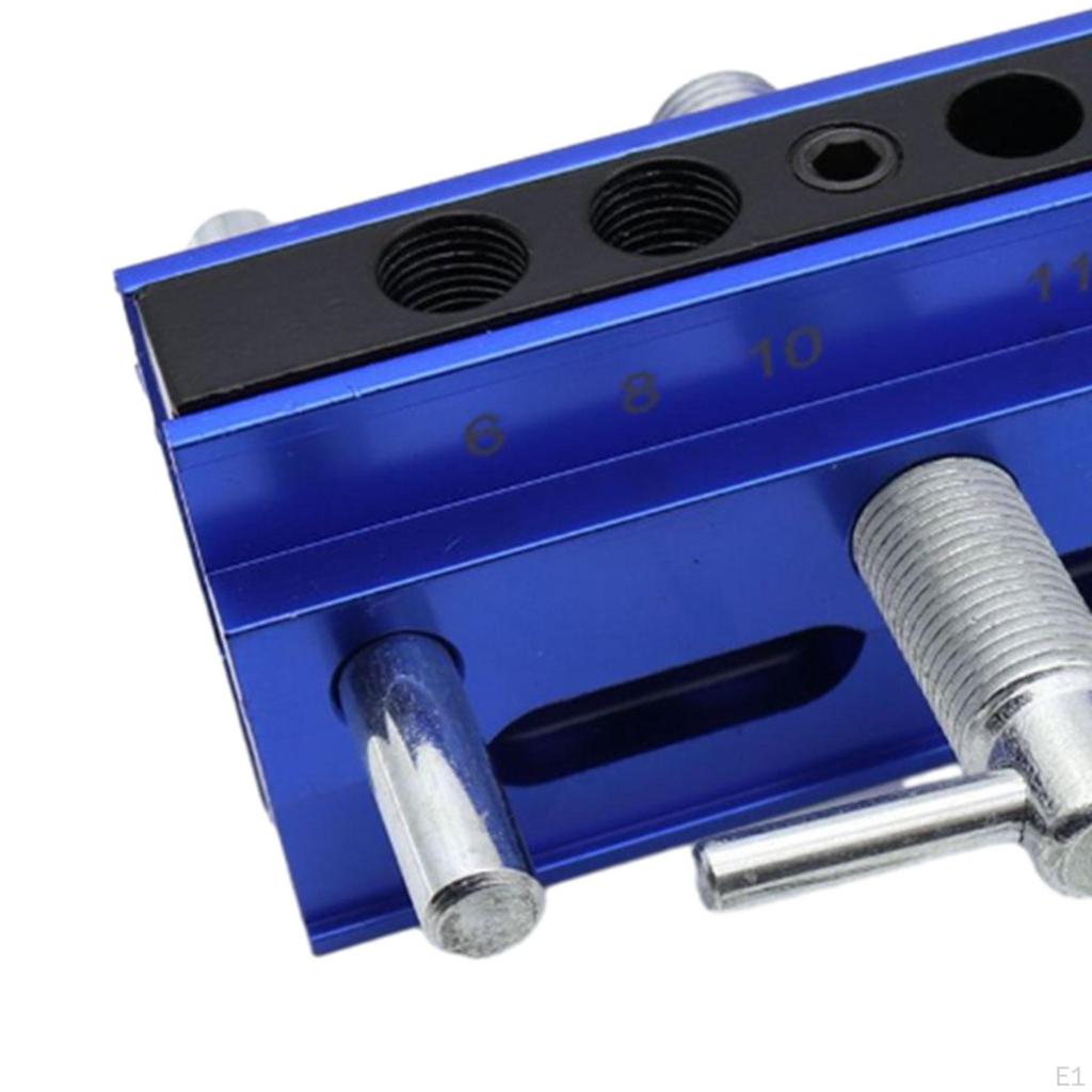 Drill Jig Pocket Hole Self Centering Doweling with 6 Guide Bushings