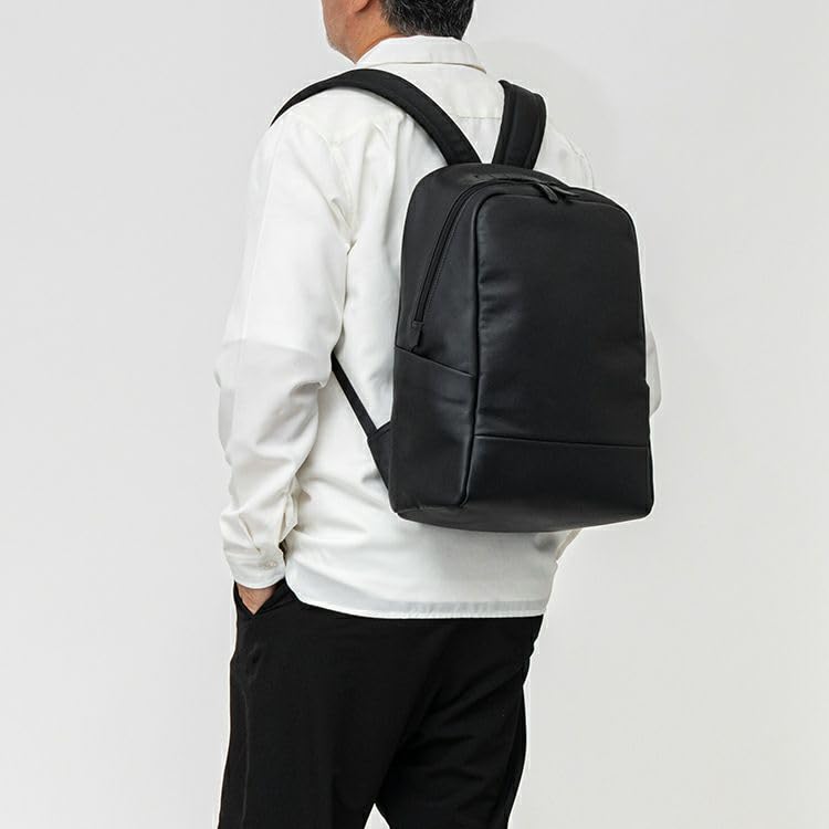 Daypack Backpack Rucksack Genuine Leather B4 Business Bag Large Capacity PC13 Inch SLIM DP TRION Black Made by Official Baseball Glove Manufacturer