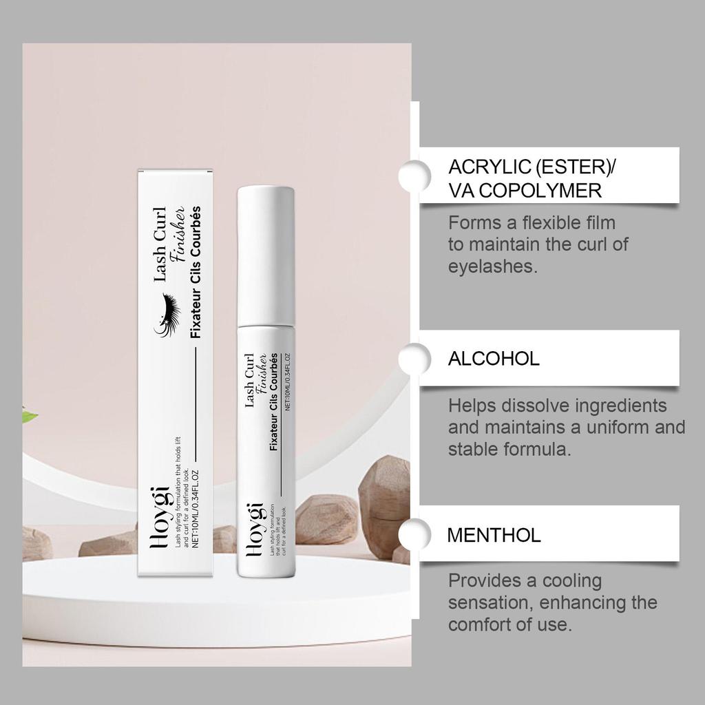 Hoygi eyelash curling styling liquid is quick-drying, not easy to smudge, natural and long-lasting, daily makeup effect 10ml