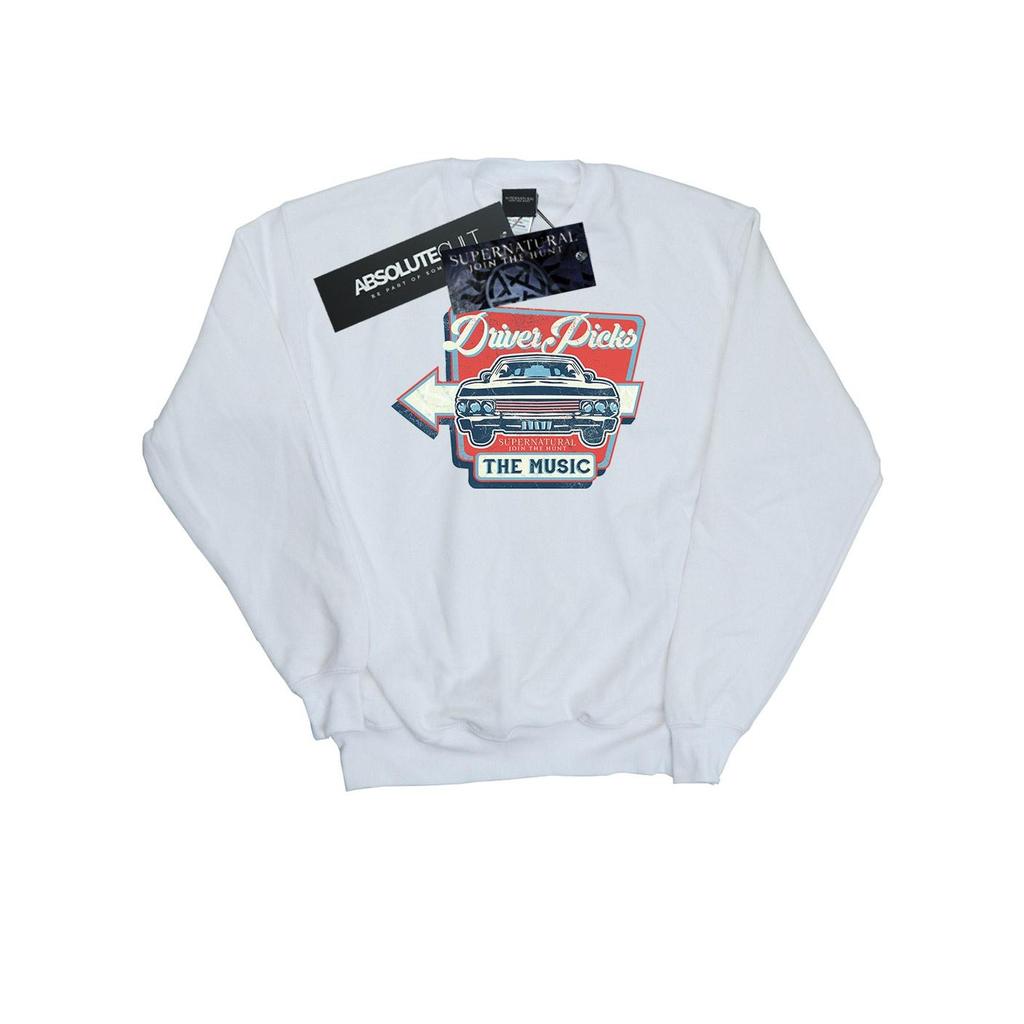 Supernatural Womens/Ladies Driver Picks The Music Sweatshirt