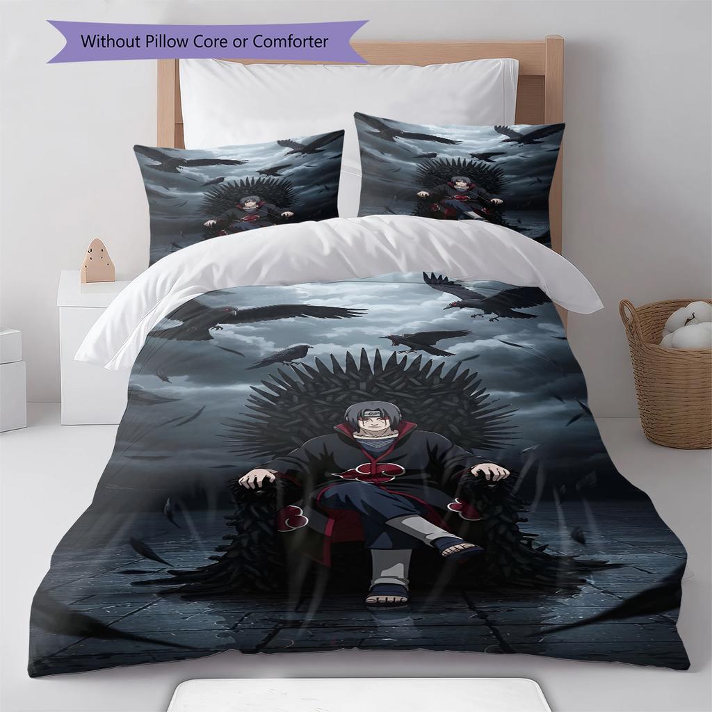 Мультяшный Узор Комплект Постельного Белья Одеяло Пододеяльник Наволочка Домашний Декор Подарок на День Рождения (1 пододеяльник + 2 наволочки, без наполнителя)