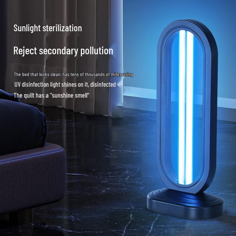 38W UV Disinfection Lamp with Ozone, Remote-Controlled Mobile Desktop Sterilizer.