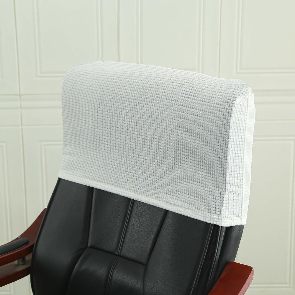 Simple Chair Backrest Cover Solid Color Dustproof Chair Back Protection Cover Elastic Thickned Office Chair Back Cover Office