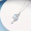 Collares Con Colgante Trend Temperament Moon and Star Crystal Pendant Necklace For Women Charm Choker Jewelry Gifts Fashion