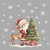 Christmas Decorations Santa Elk Glass Windows and Windows Landscaping Window Stickers Uv Static