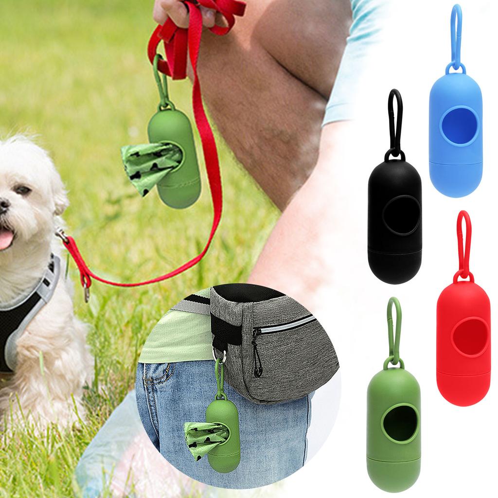 Portable Dog Poop Bags Dispenser Garbage Sack Case Carrier Outdoor Rubbish Storag Box For Cat Puppy Pet Waste Bag Holder