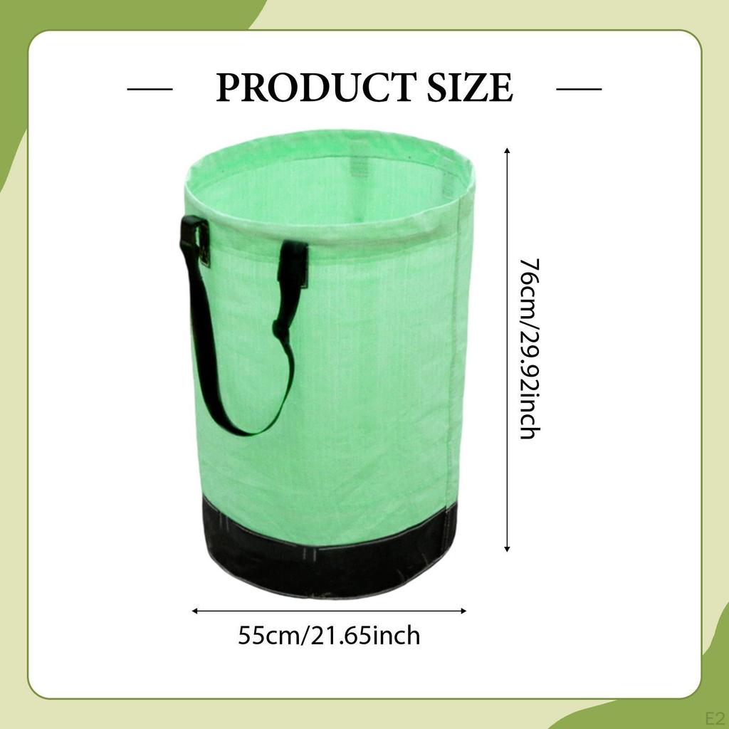 Garden Leaf Bag Luggage Organizer Storage Lawn Yard Waste Container for Planting Weeds Moving