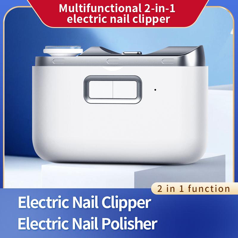 Mini Nail Clipper LED Light USB Rechargeable Electric Nail Trimmer Toenail Clippers Sturdy
