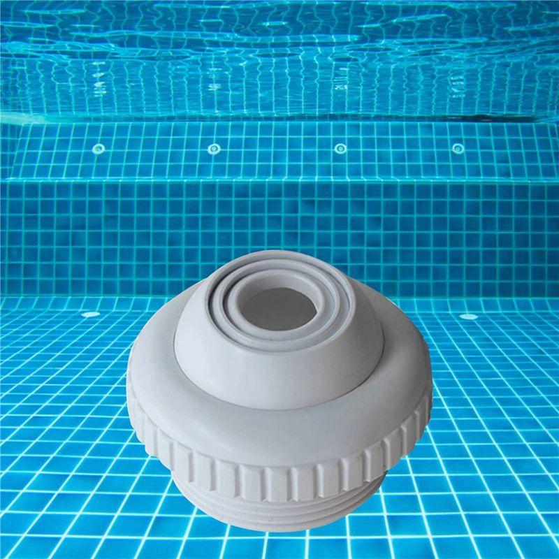 8X Swimming Pool Spa Return Jet Fitting Massage Nozzle Inlet Outlet Bath Tub Nozzle With Adjustable Jet Eyeball-B61B