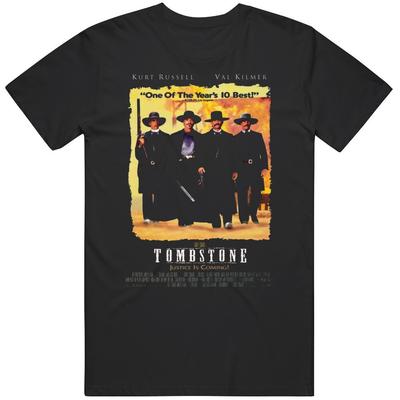 Постер фильма Tombstone Футболка для фанатов вестернов Унисекс Футболка
