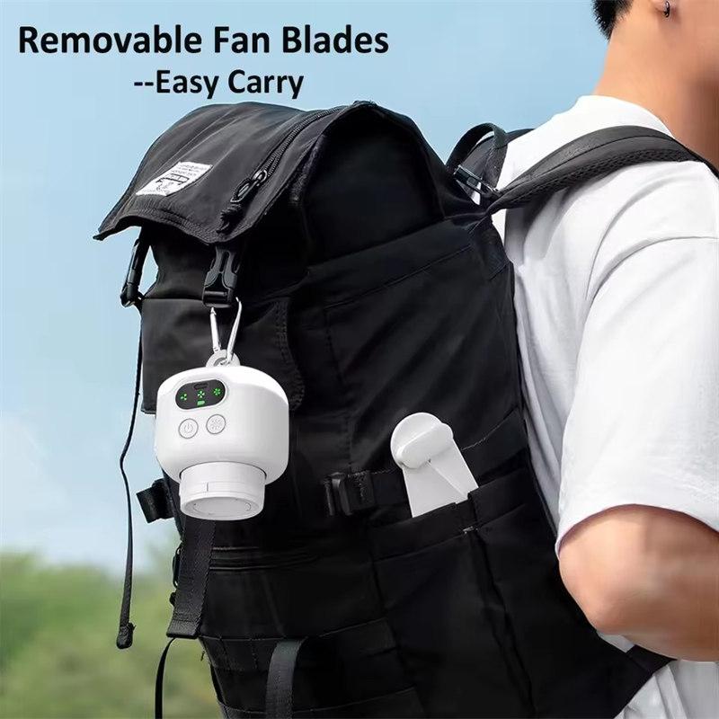 Портативный потолочный вентилятор для кемпинговой палатки, аккумулятор 8000 мАч, беспроводной, с дистанционным управлением, с подсветкой, циркуляцией воздуха для использования на открытом воздухе, в помещении и под навесом