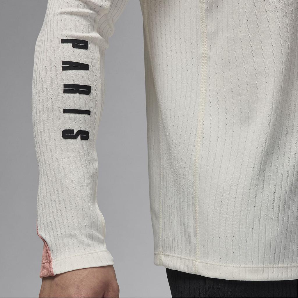 Jordan Paris Saint-Germain FW24 Dri-FIT ADV Повседневный спортивный свитер с длинным рукавом Мужская футболка Белый Розовый FQ2321-111