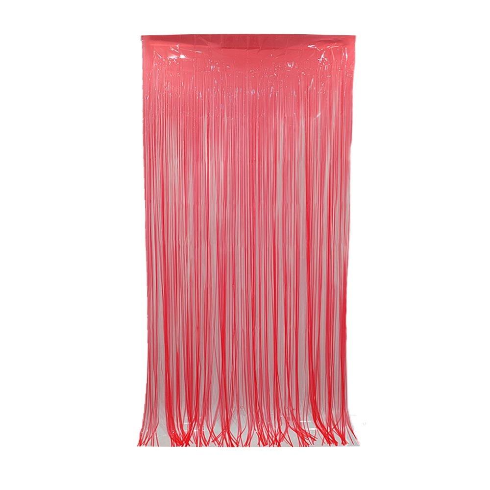 Glow in the UV Fluorescent Macaron Streamers Curtain Neon Color Party Rain Curtain Party