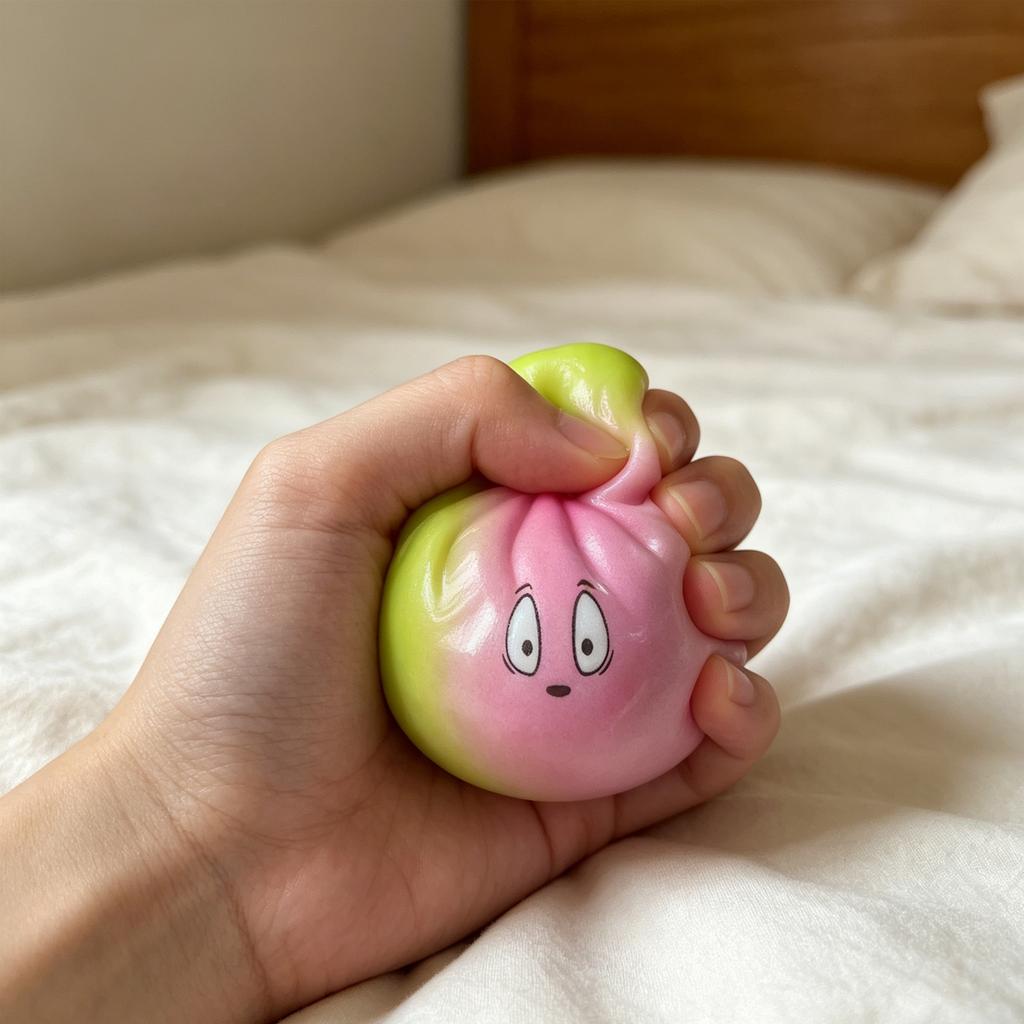 Игрушка для снятия стресса Мягкий гель Медленно сжимаемый Булочка