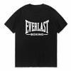 Футболка с логотипом бокса EVERLAST для мужчин, с круглым вырезом, с принтом, летняя футболка, топ в стиле уличной моды Харадзюку
